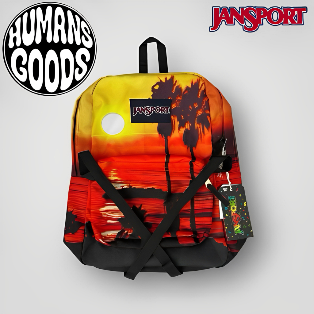 【COD✅】TAS JANSPORT SUNSET IMPORT - JANSPORT SUNSET BACKPACK SCHOOL BAGS TROPICAL BEACH - TAS RANSEL 