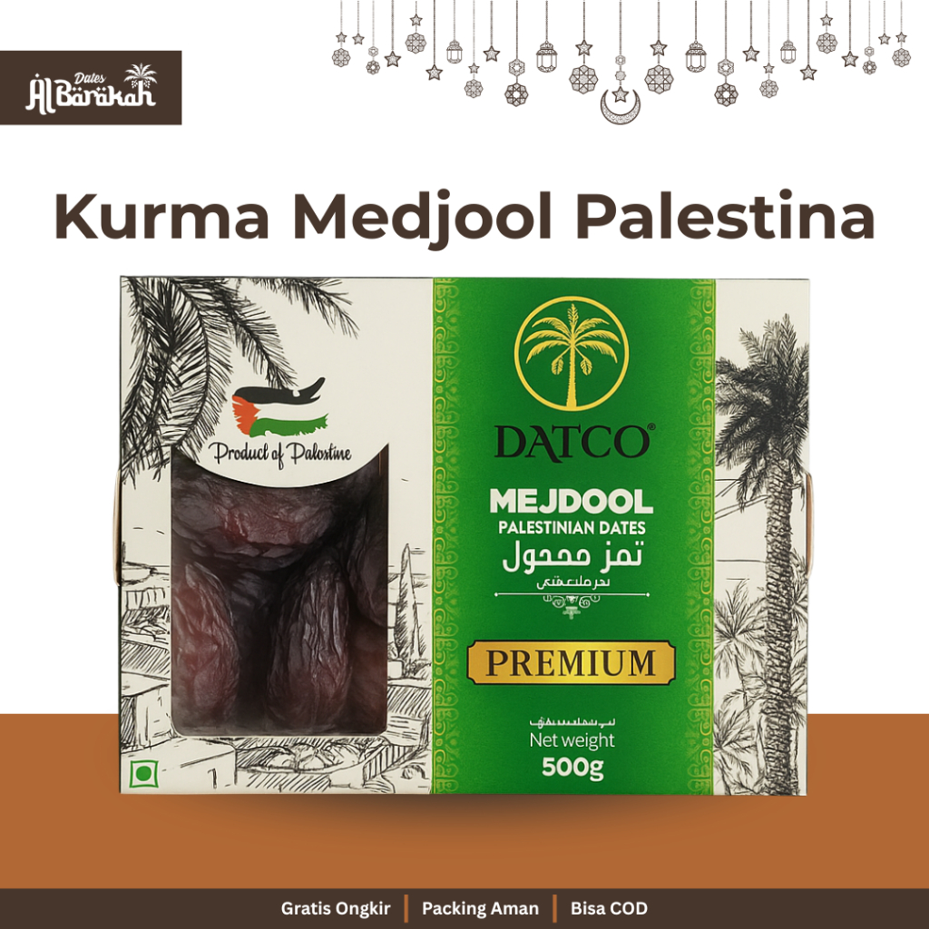 

Kurma Medjool Palestina Datco Jumbo Besar Grade A Super Premium