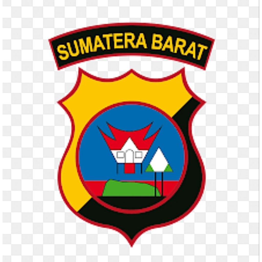 Patch bordir Polda Sumatera Barat / Emblem Patch Polda Sumatera Barat / Logo Polda Sumatera Barat Ba