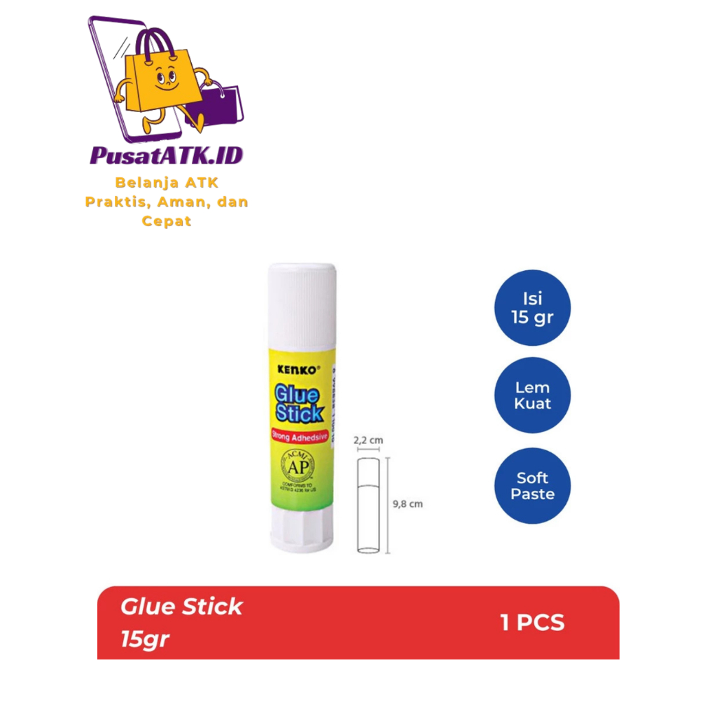 

Kenko Glue Stick / Lem Stik / Lem Batang 15 Gr