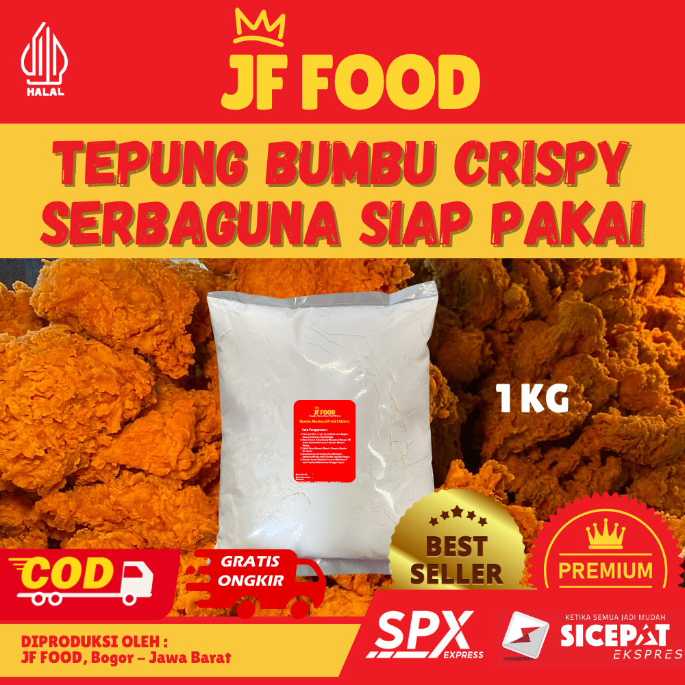 

Tepung Bumbu Crispy Renyah Serbaguna Siap Pakai 1 Kg