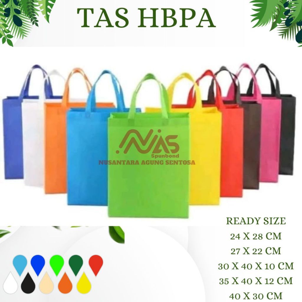 

Tas Spunbond Polos HBPA Termurah