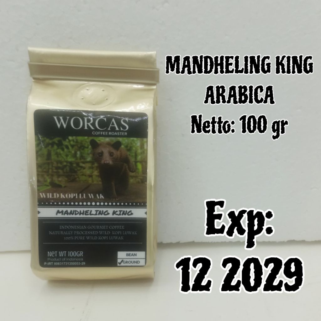 

WORCAS KOPI LUWAK LIAR MANDELING KING ARABICA 100 GR