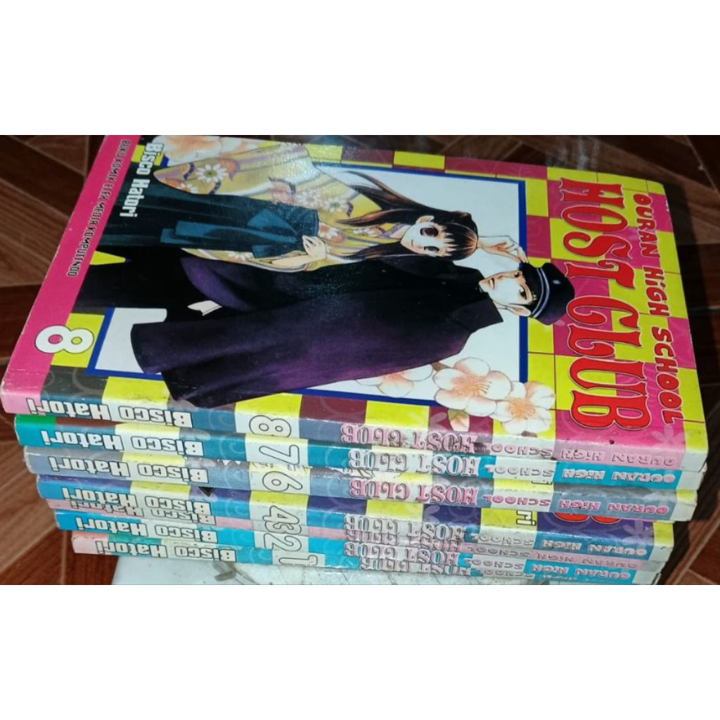 Set komik Ouran high school host club 1-8 (BACA Deskripsi)