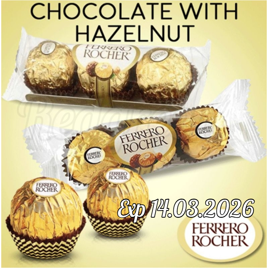 

Ferrero rocher T3 Cokelat Coklat Ferero T3 isi 3 Chocolate