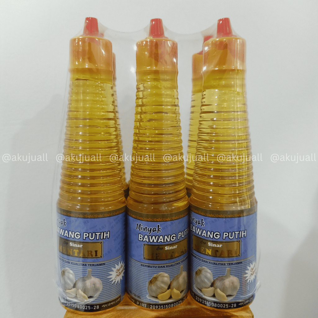 

MINYAK BAWANG PUTIH CAP SINAR MENTARI (MINIM BELI 3, BISA CAMPUR VARIAN)