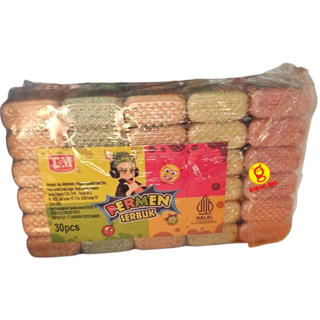 

Permen Serbuk DSM Bentuk Jerigen Box isi 30 pcs