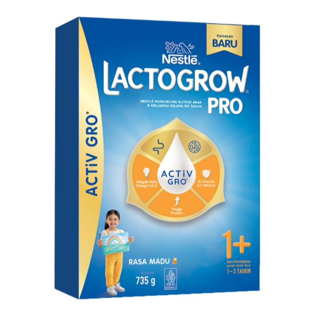 

Lactogrow 3 Pro 1+ Susu Bubuk Pertumbuhan Anak 1-3 Tahun Madu 735g