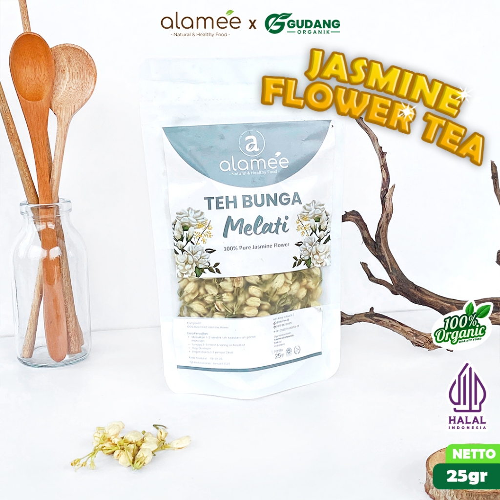 

alamee teh bunga jasmine yang menggunakan daun kualitas tinggi memberikan pengalaman menyenangkan