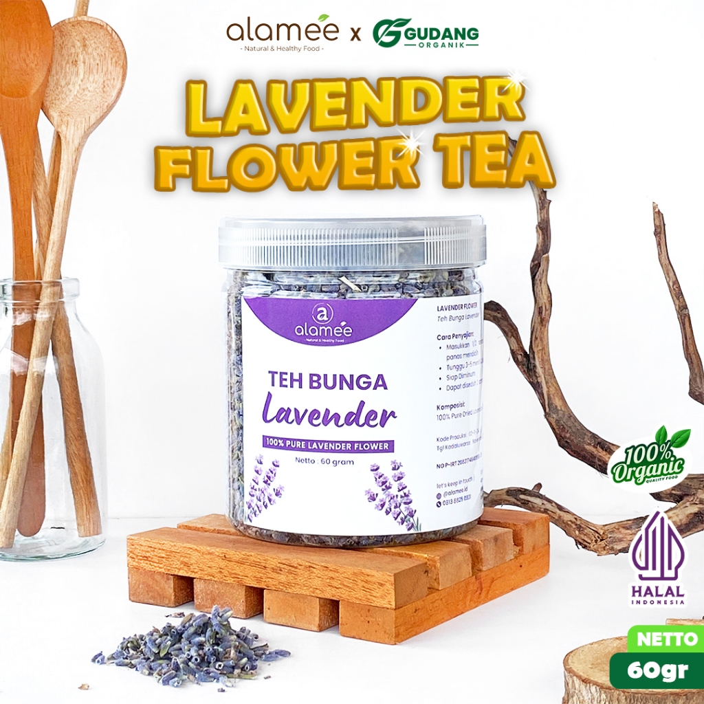 

alamee teh bunga lavender menyajikan aroma wangi dan rasa floral yang menenangkan cocok untuk tubuh