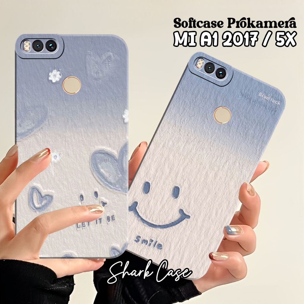 Softcase REDMI A1 2017 / REDMI 5X / 4X / 4A / 5A / 6A / 7A / 9A / 5 / 5 PLUS / 6 Motif Blue Aestheti