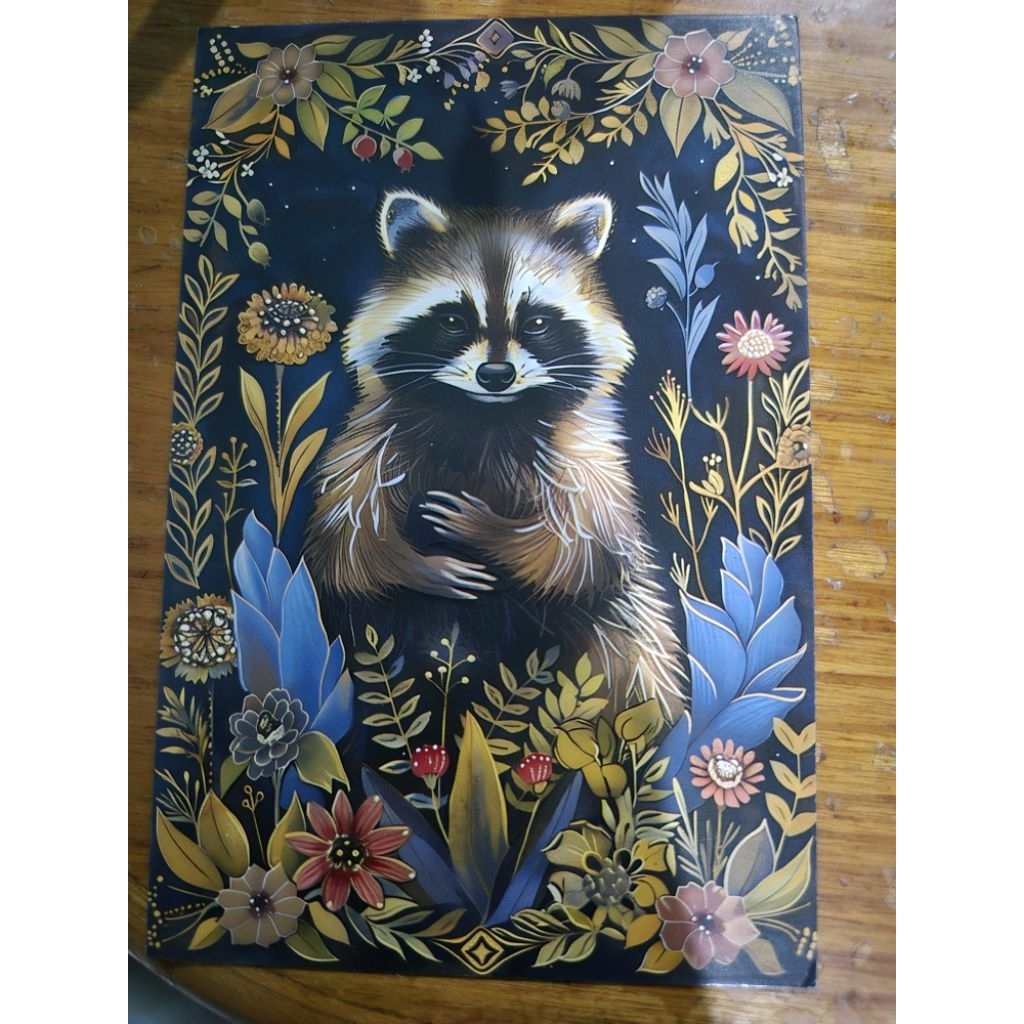 

kartu pos racoon/cute animal postcard