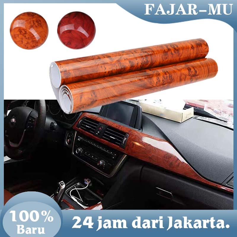 Stiker Dashboard Mobil / Interior Mobil / Penutup Trim Interior Butir Kayu