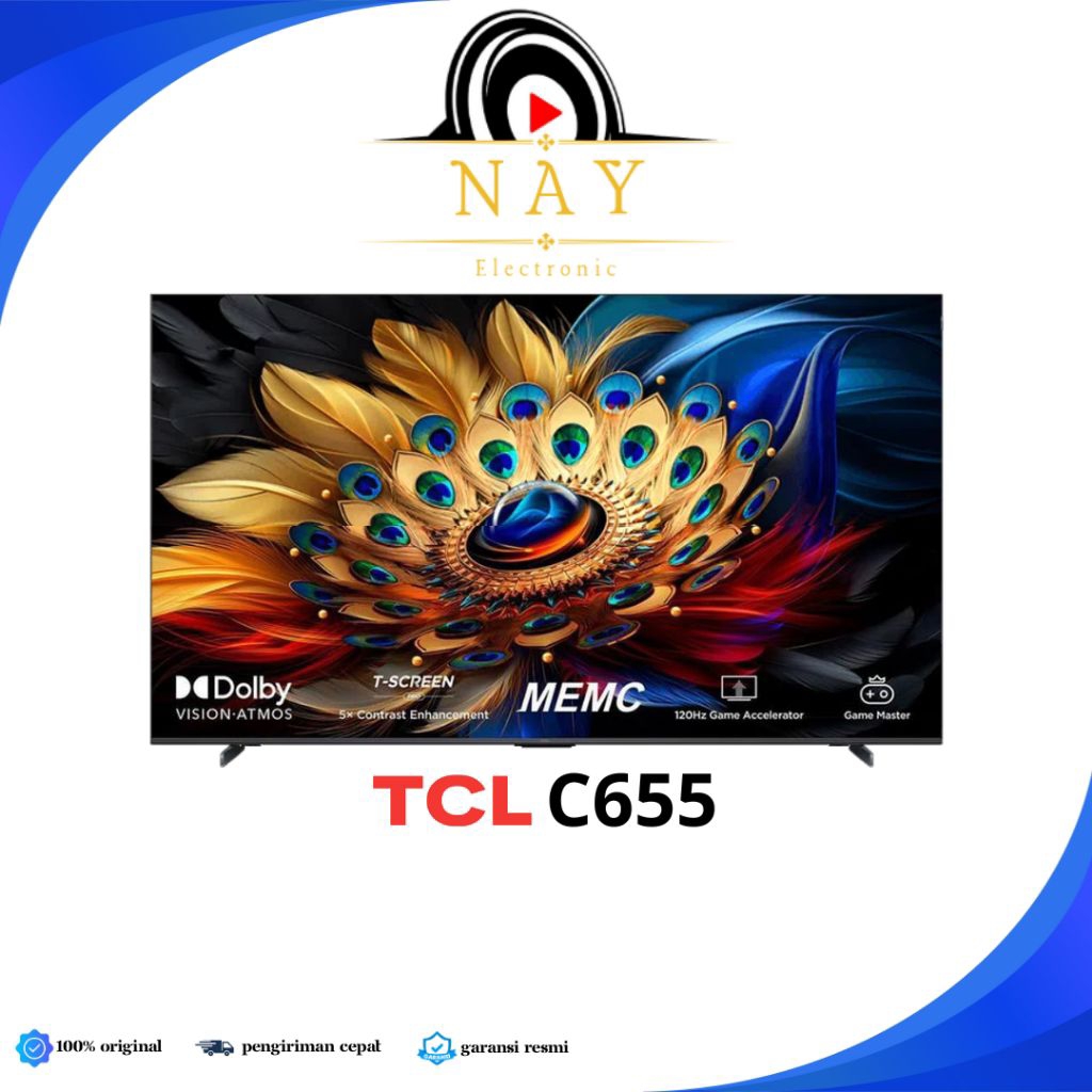 TCL 75C655 QLED TV | 75 inch GOOGLE TV | TCL 4K QLED SMART UHD TV C655 SERIES