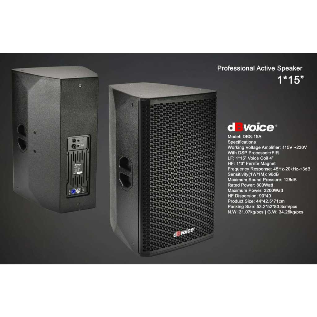 DBS-15A SPEAKER AKTIF DBVOICE ORIGINAL / SPEAKER AKTIF 15 INCH