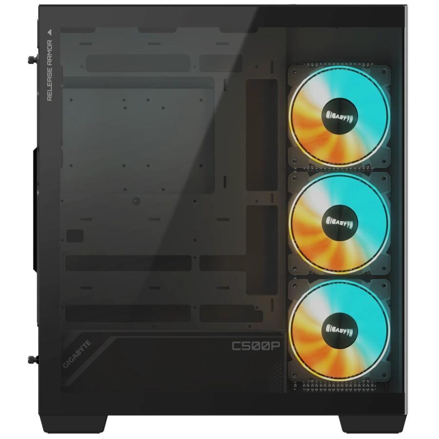 GIGABYTE AORUS C500 PANORAMIC STEALTH BLACK MID TOWER PC CASE CASING GAMING CHASSIS GB-C500P ST