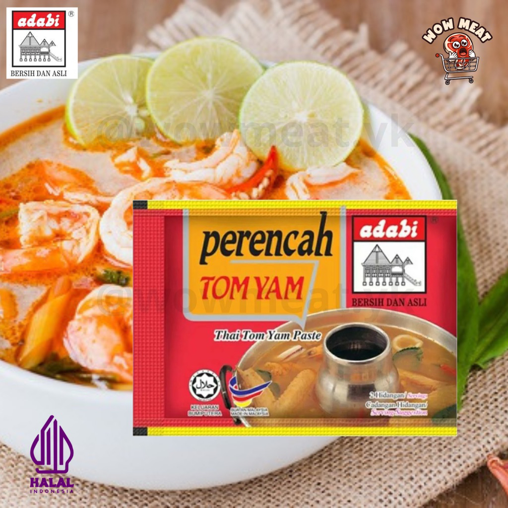 Adabi Bumbu Perencah Tom Yam / Tom Yum Paste Sachet Halal 40gr