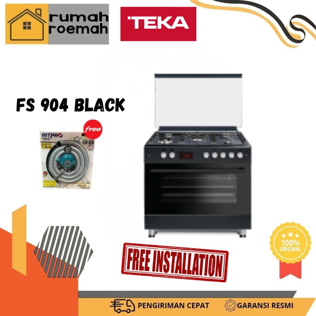 Freestanding Cooker Teka FS 904 / FS904 Graphite - Kompor Gas Dengan Oven