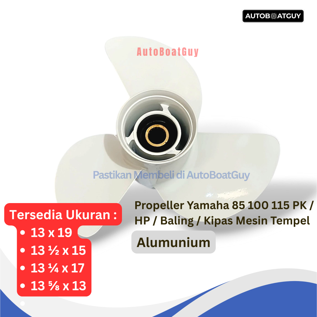 Propeller Yamaha 85 100 115 PK / HP / Baling / Kipas Mesin Tempel