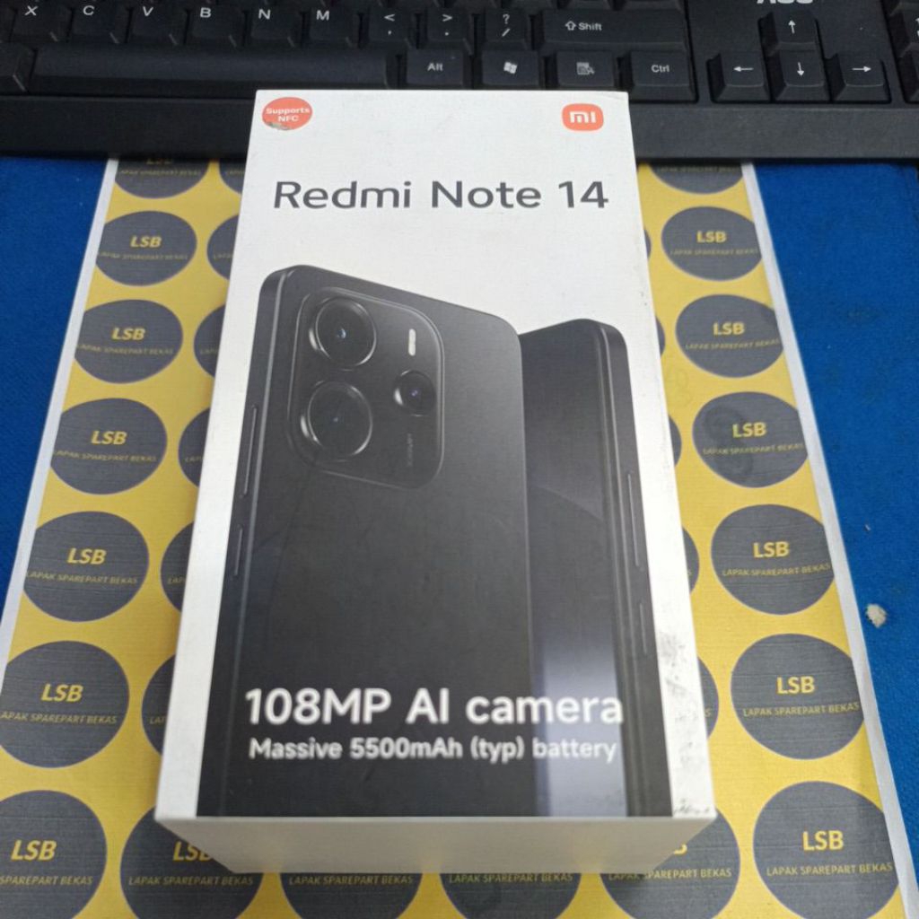 DUS BOX HANDPHONE XIAOMI REDMI NOTE 14 ORIGINAL BEKAS