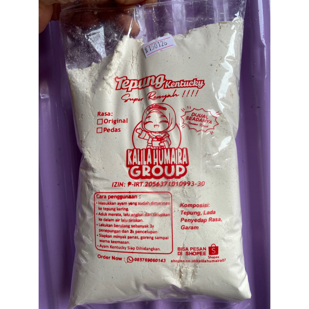 

tepung bumbu kentucky isi 500 gram