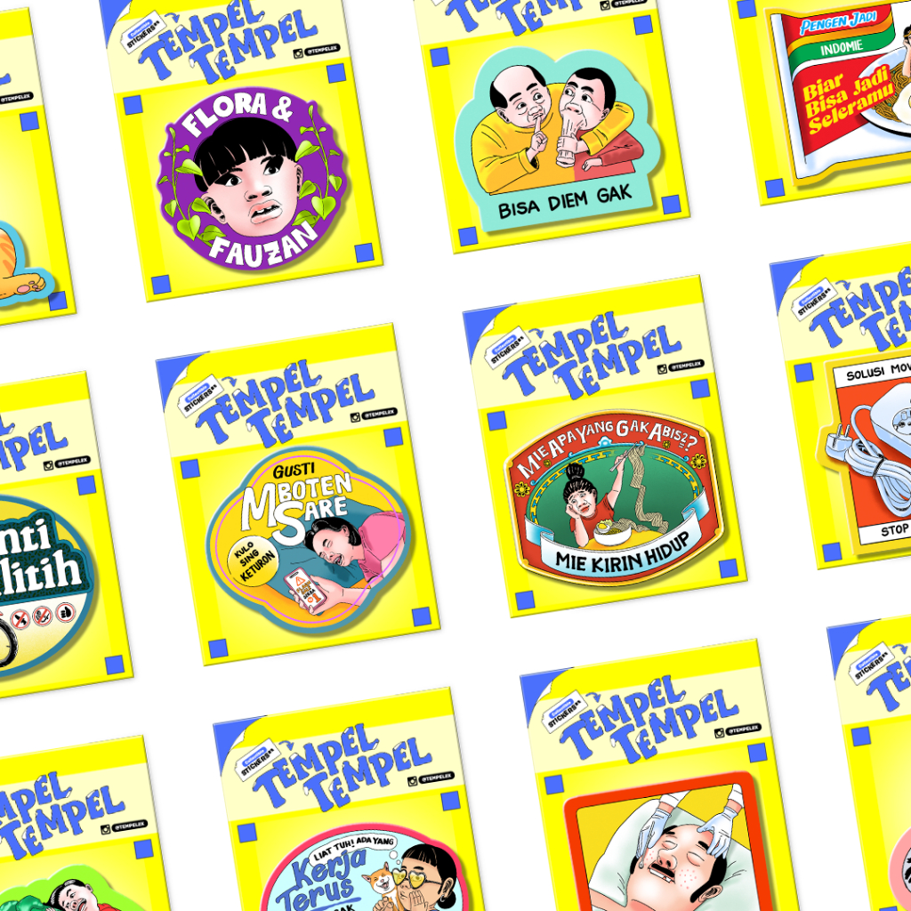 

TEMPELTEMPEL Quote Die Cut Sticker / Stiker Satuan Gambar Lucu Desain Kata-Kata Indonesia