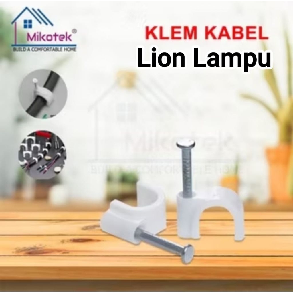 klem paku beton, klem kabel, klem paralon, klem MIKOTEK