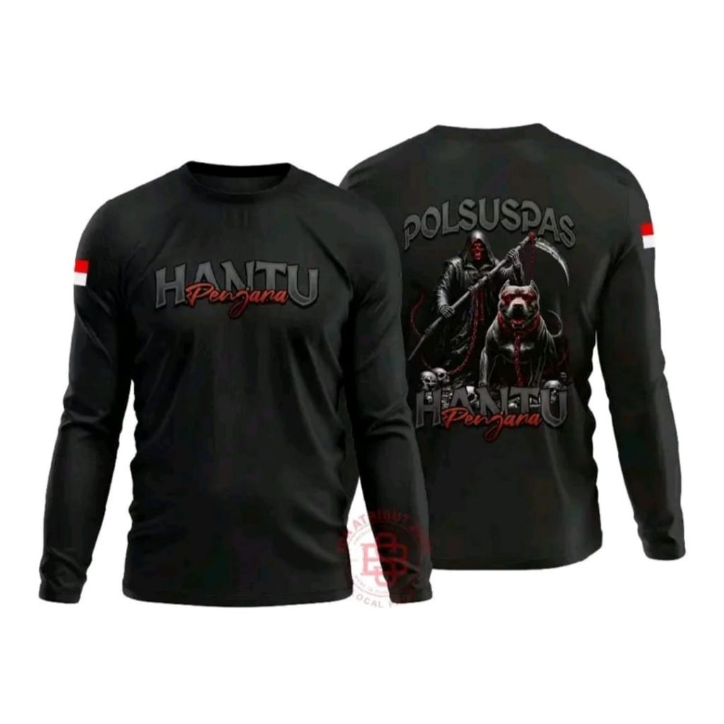 Kaos Lengan Panjang Hantu Penjara Poluspas