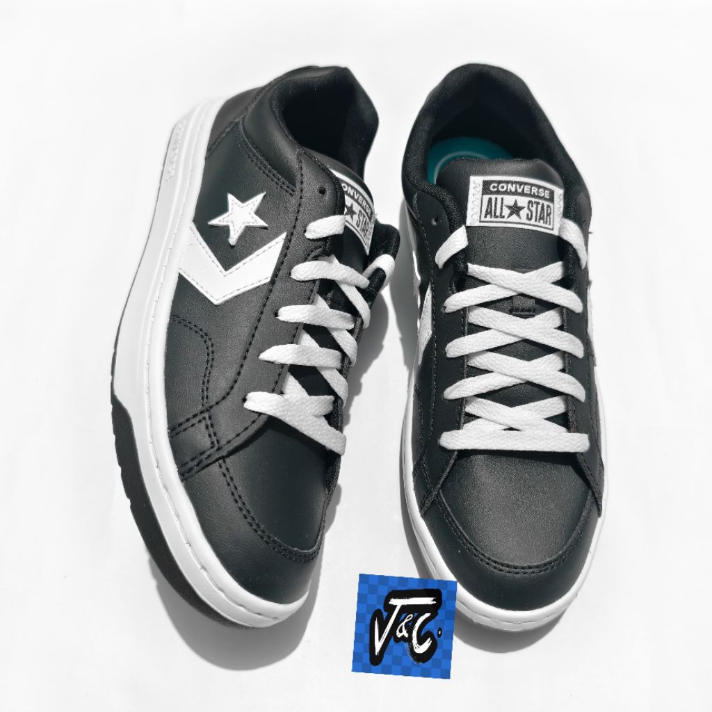 Converse Pro Blaze V2 Foundation Sport Faux Leather Ox Black White