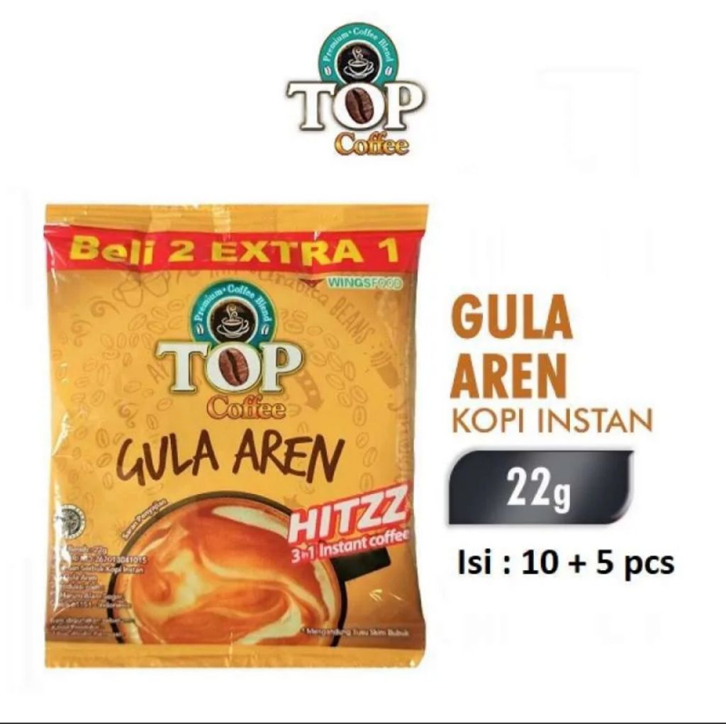 

TOP Kopi Gula Aren Hitzz 1renceng 15sachet