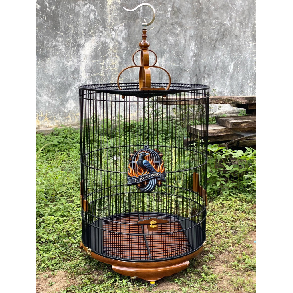 sangkar murai kayu jati ruji fiber