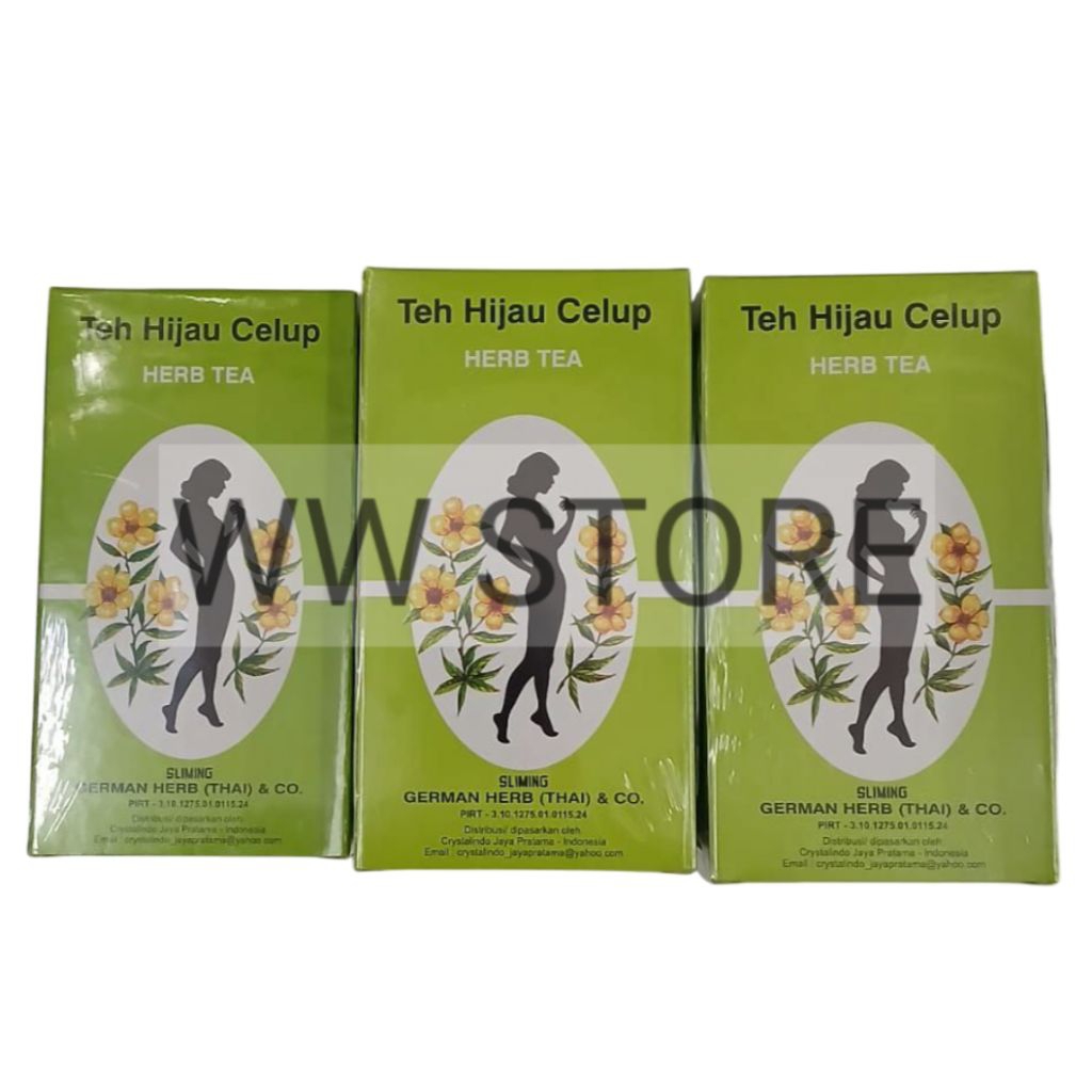 

Teh Hijau Celup Slimming Sliming GERMAN HERB ( THAI ) & CO. TEA 20 40 50 Teabags