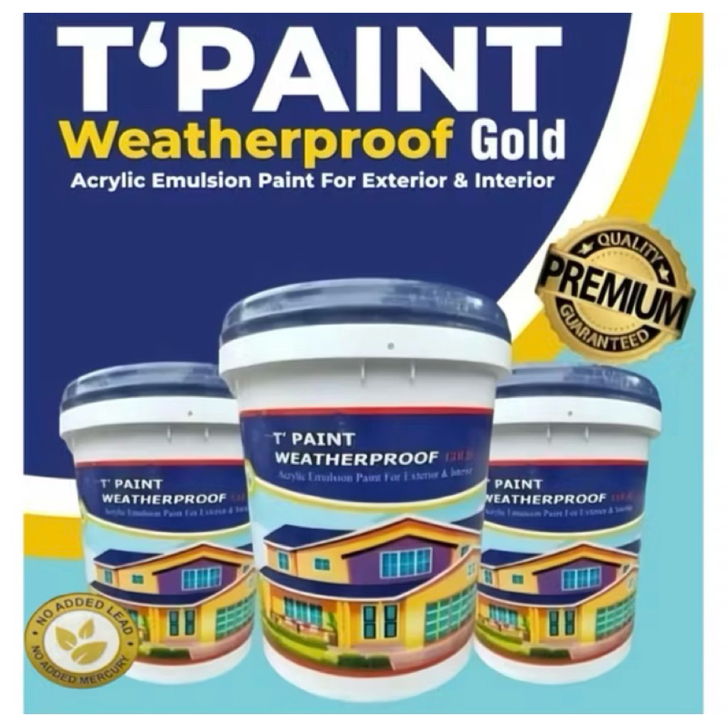 T’paint weaterproof gold 20kg
