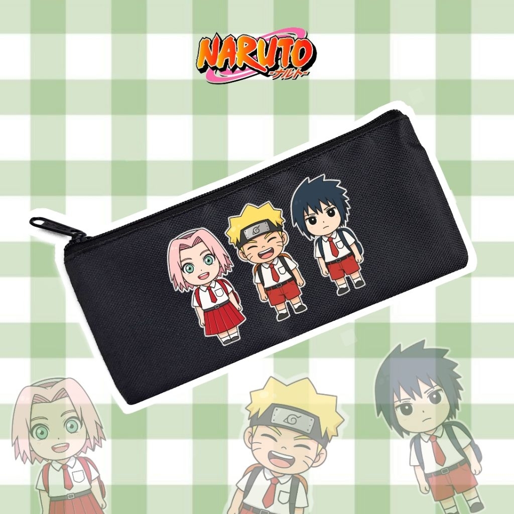 

kotak pensil anime naruto, kotak pensil kain, pouch pensil yang terbuat dari kain premium, cepuk pensil, tas pensil, kotak pensil anime