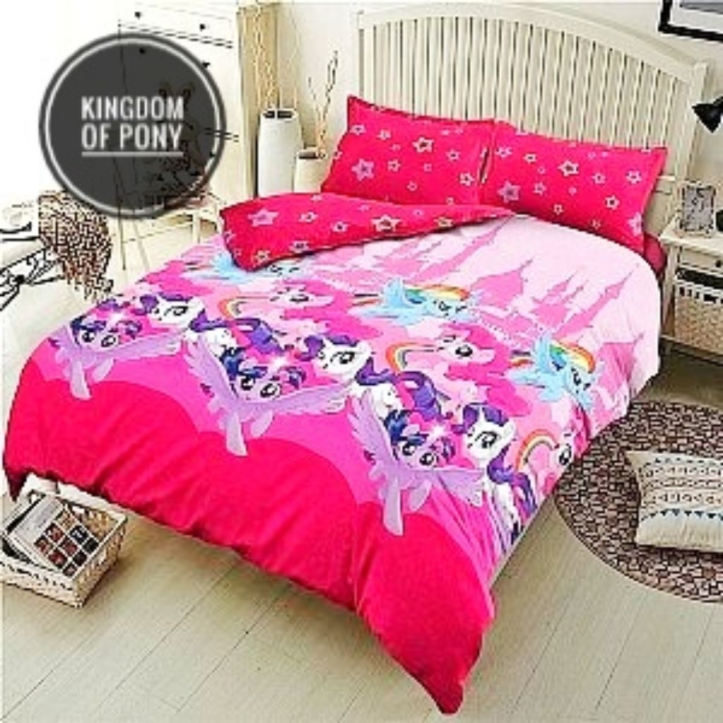 SPREI KINTAKUN D'LUXE 180 x 200 TINGGI 20 CM MOTIF ANAK - KINGDOM OF PONY