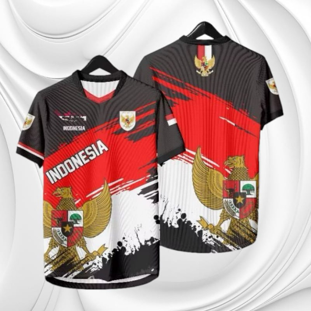 kaos jersey garuda timnas indonesia fantasy merah putih