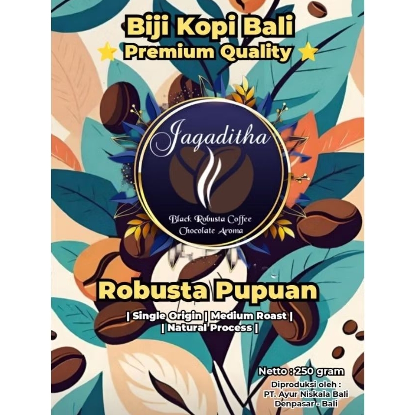 

Kopi Bali Robusta | Jagaditha | Biji Kopi | Premium Quality | Medium Roast | 250 g