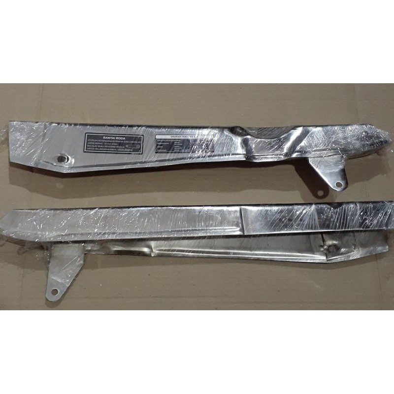 PROMO TUTUP RANTAI KATENGKAS KETENGKAS HONDA WIN 100 BAHAN TEBAL FULL CROM STANDAR ORIGINAL