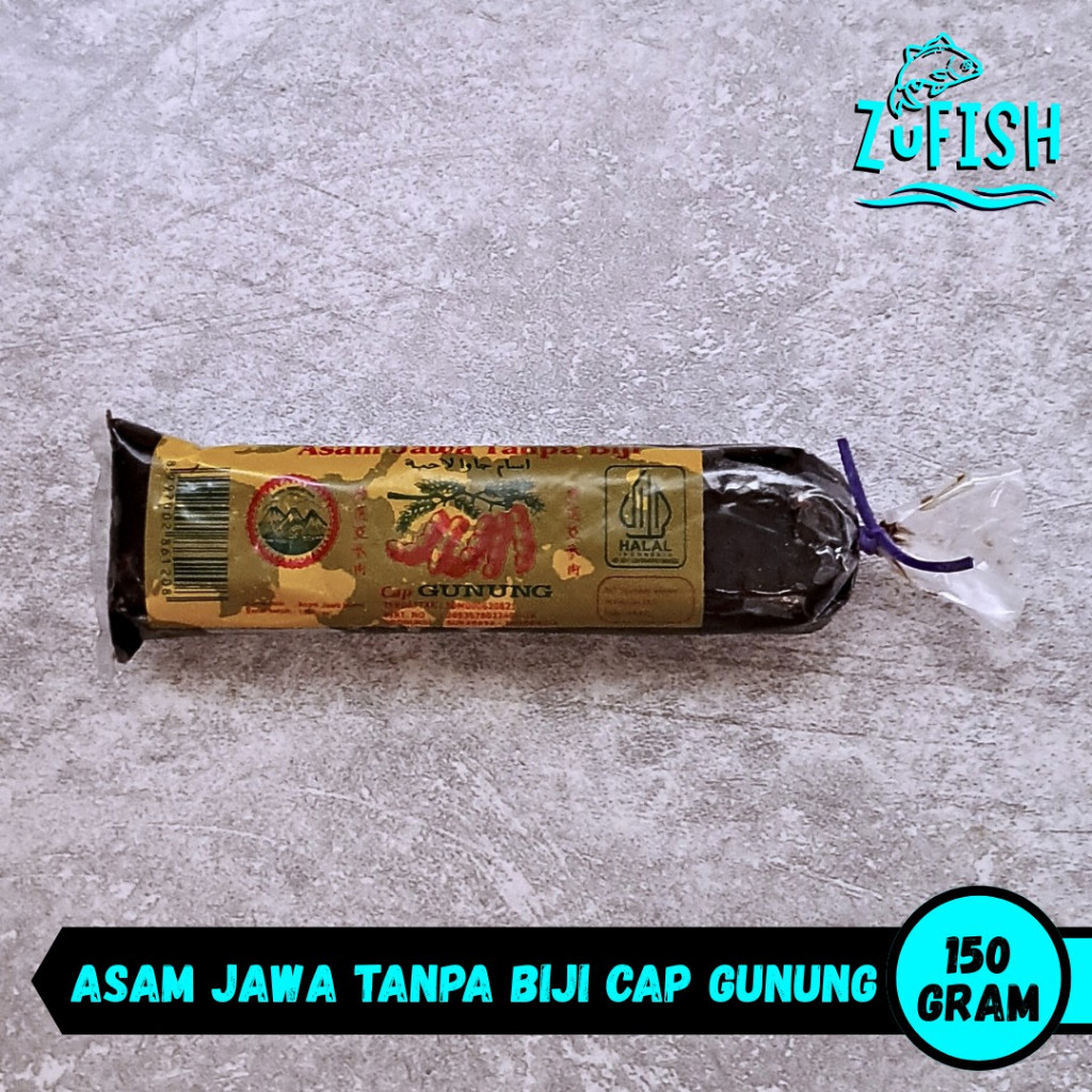 

ZuFISH - Asam Jawa Tanpa Biji Cap Gunung 150 Gram