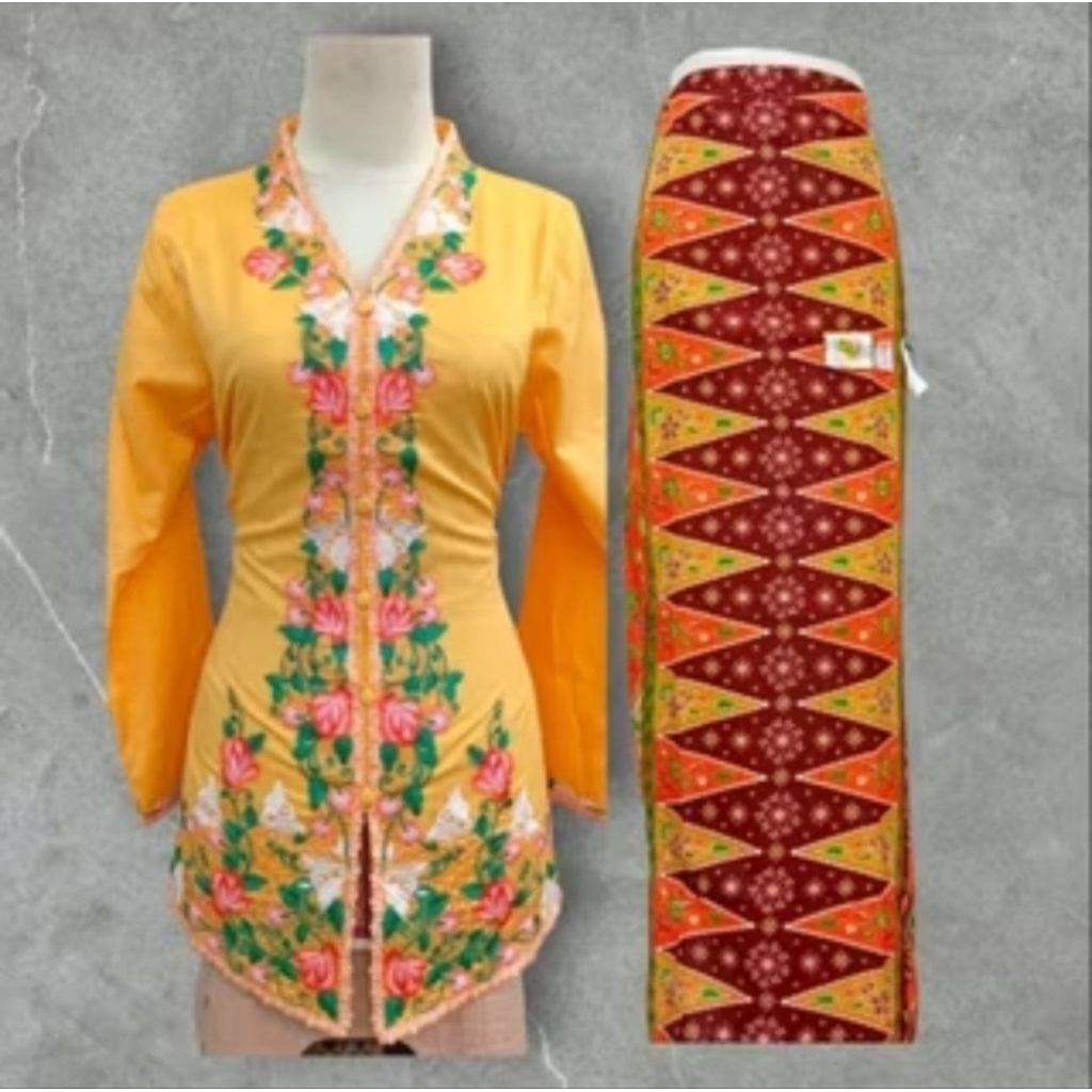 Set kebaya encim dewasa // Kebaya adat terlaris // Kebaya encim katun bordir // Kebaya katun