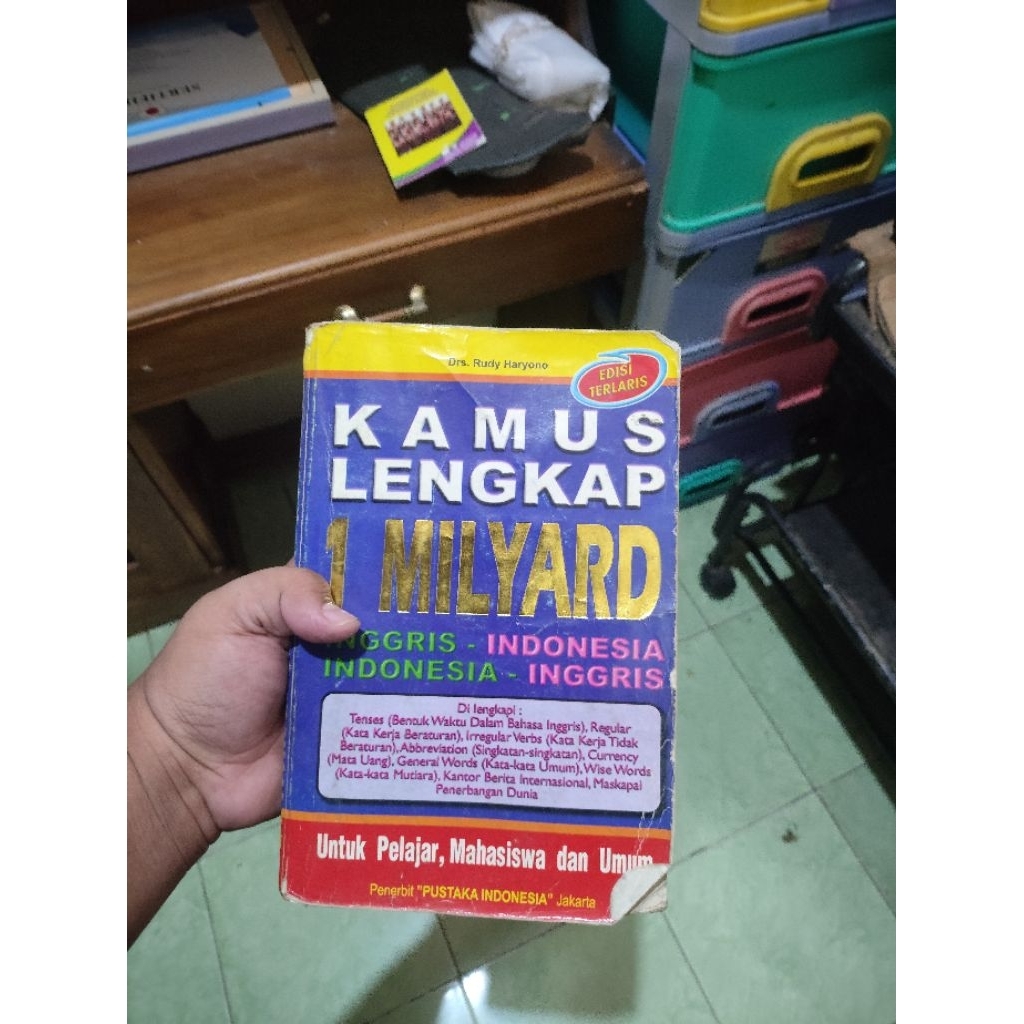 kamus 1 miliar lengkap bahasa Indonesia Inggris dll