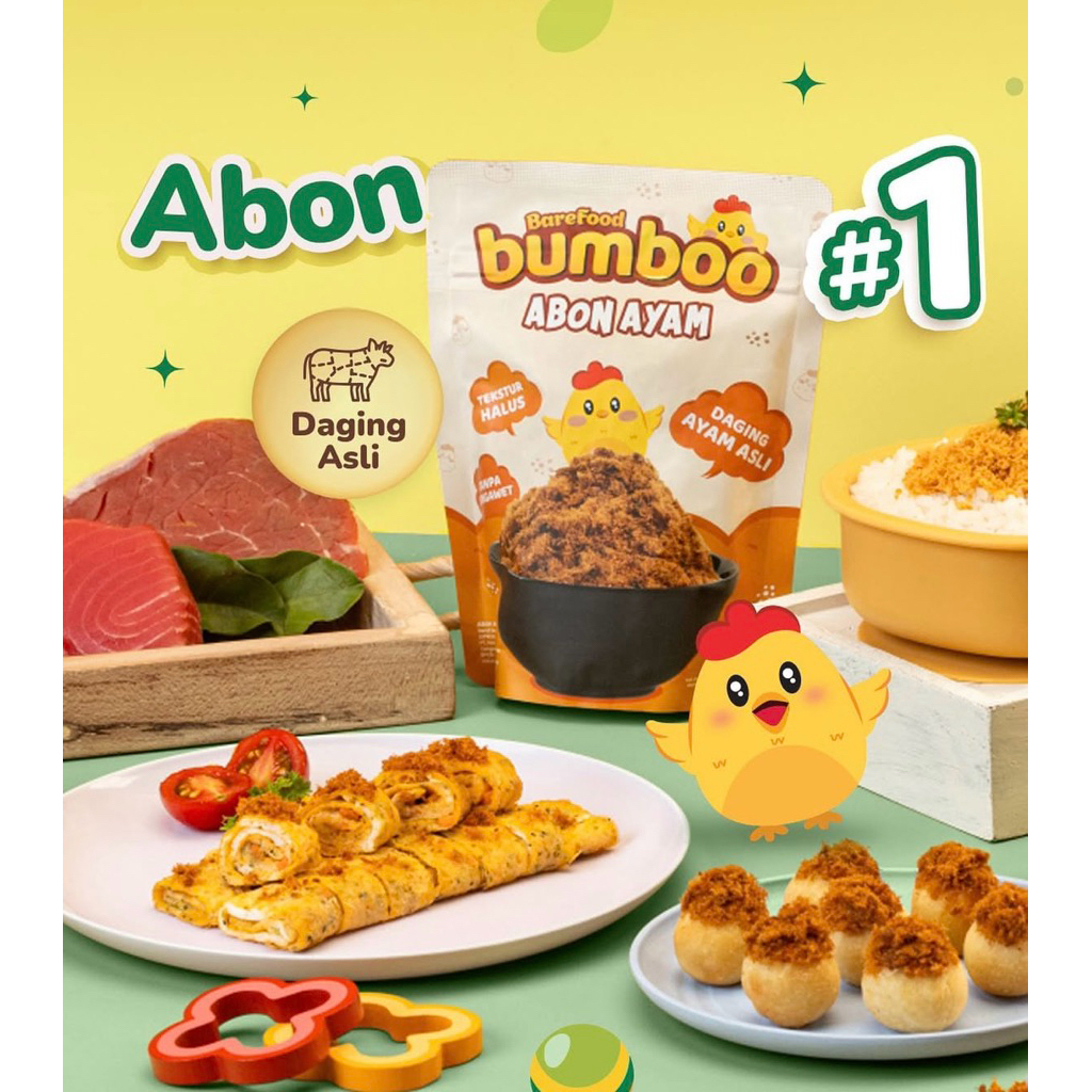 

Bumboo Abon Sapi/Ayam Anak Non MSG Abon MPasi