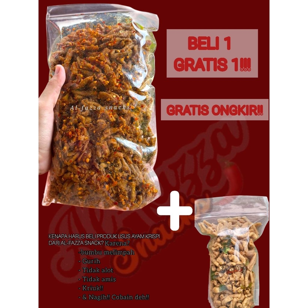

Kripik Usus Ayam krispi Pedas Gurih Daunjeruk 600gr