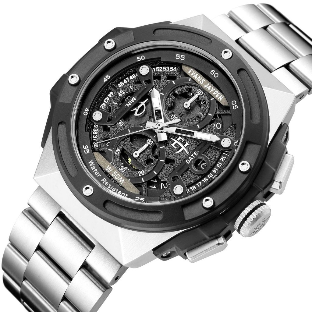 BUY 1 GET 1..JAM TANGAN PRIA WANITA ORIGINAL EVANS JAYDEN 9547 ST