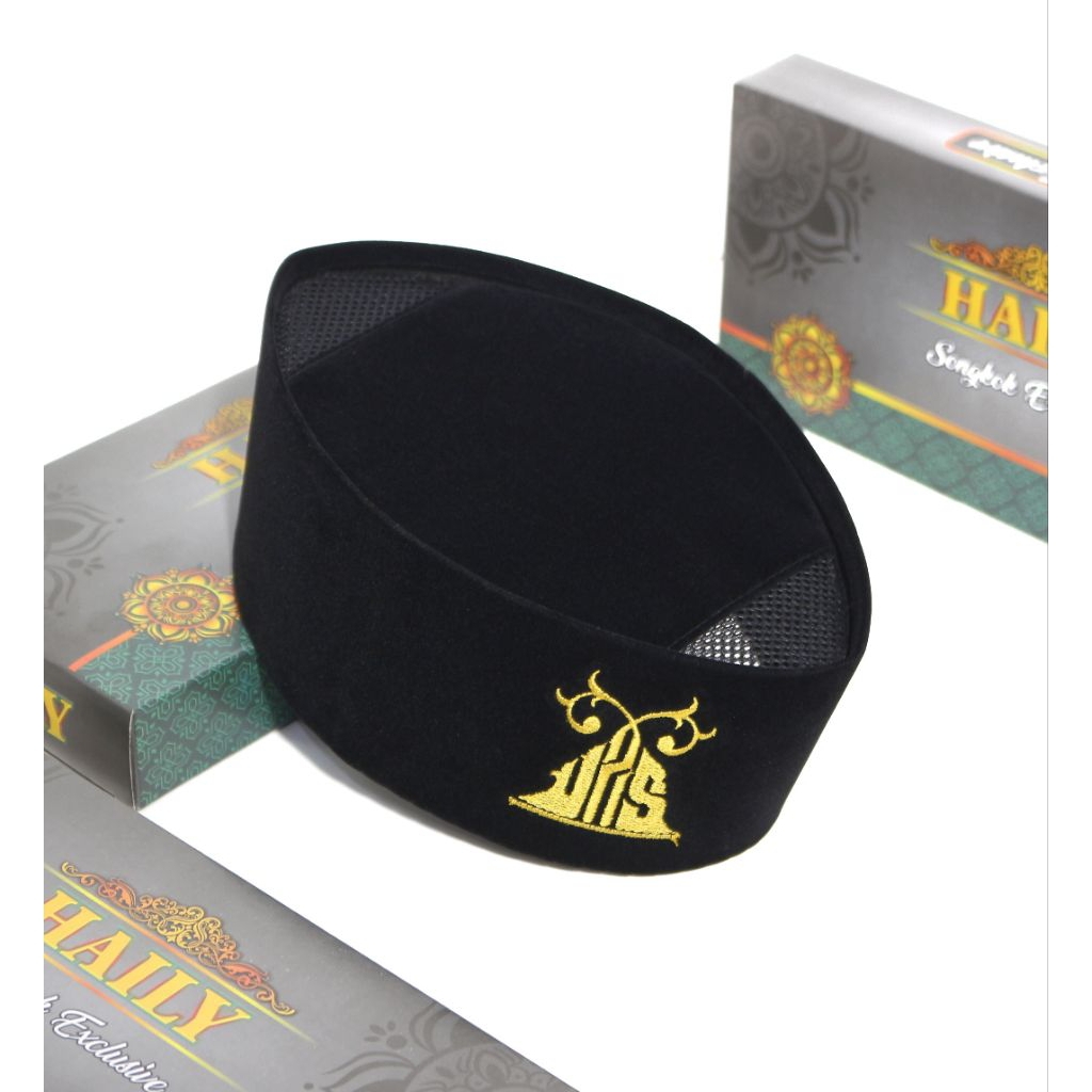 Songkok Peci Kopiah Bordir Ustadz Abdul Somad AC Tinggi 9 cm