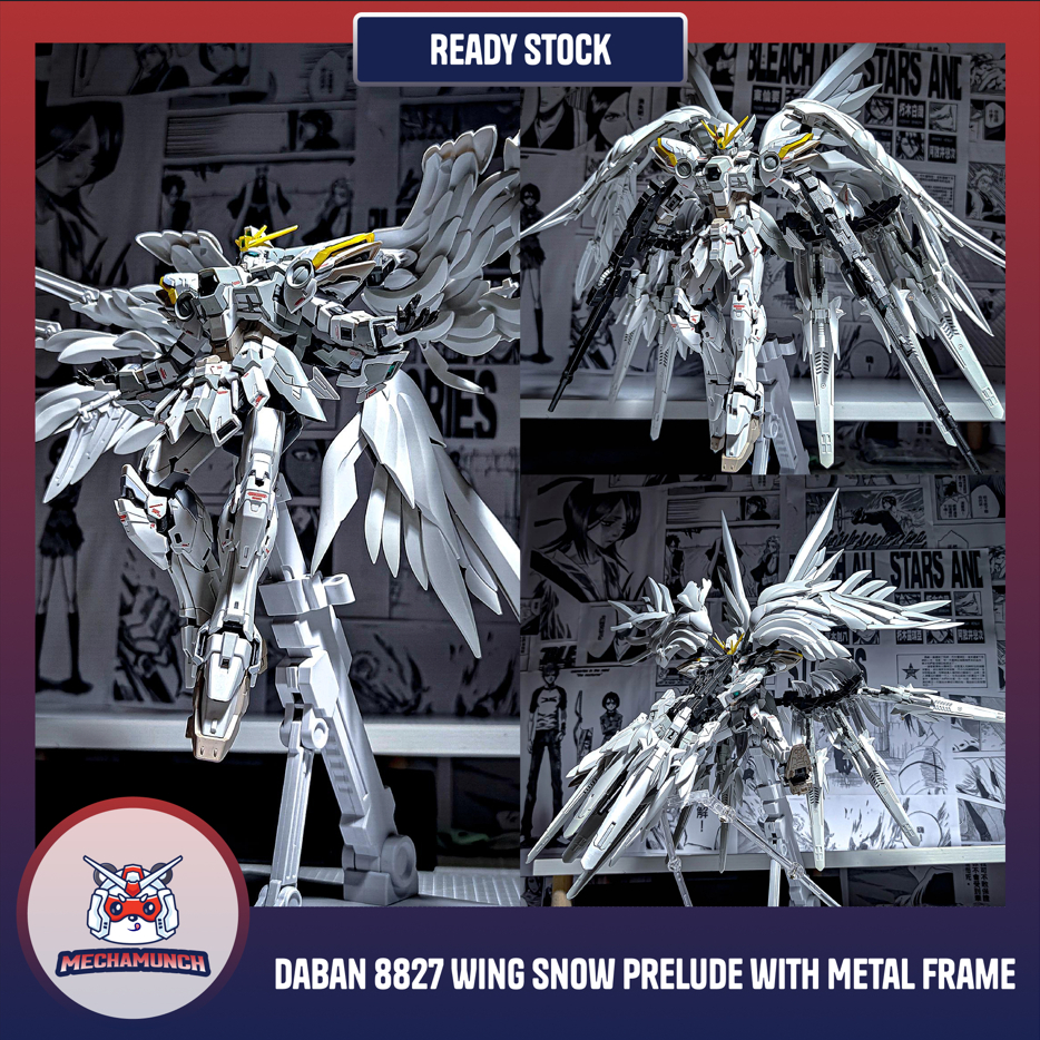 Daban 8827 MG 1/100 Wing Zero Custom Snow White Prelude GFF Metal Frame Model Kit