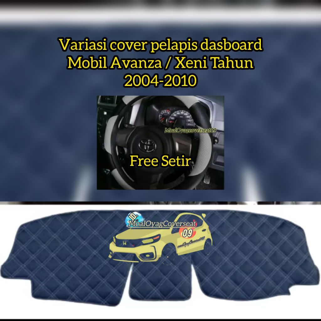Variasi cover dasboard anti debbu mobil Avanza / Xenia FREE SETIR  thn 2004-2010