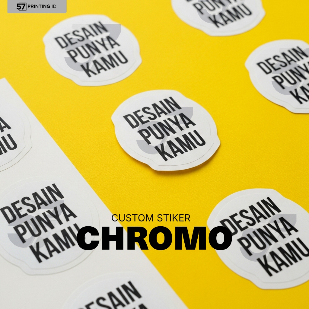 

Cetak Stiker A3 Custom Chromo Die Cut dan Kiss Cut MINIMAL HANYA 1 LEMBAR Stiker Label Produk Murah