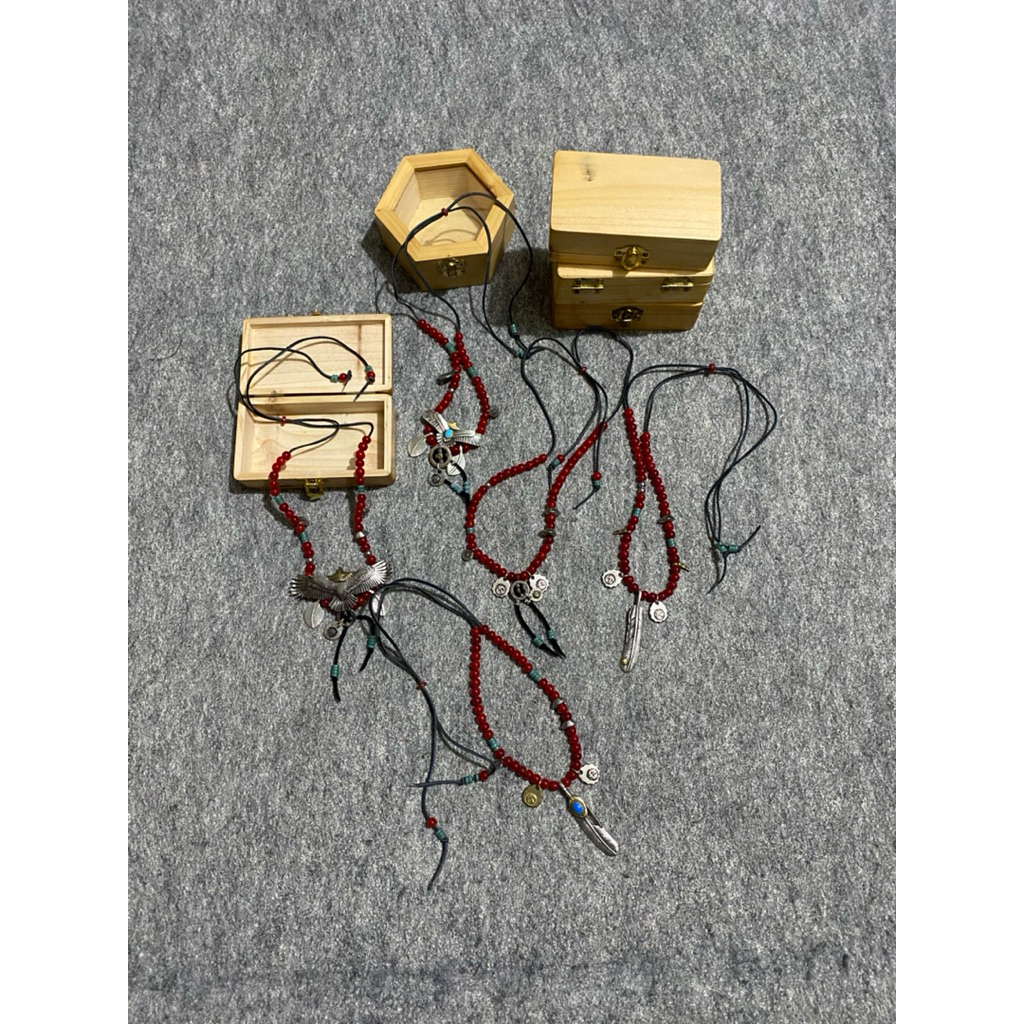 boho necklaces boro tie american native pendant feather beads goros goro’s takahashi first arrows