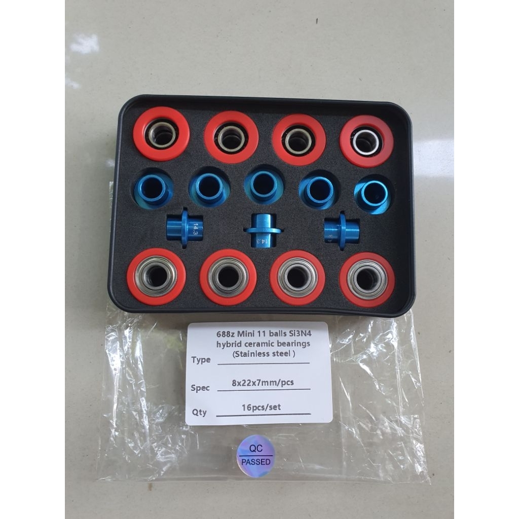 Bearing 688 mini 11 balls Si3N4 Hybrid Ceramic Stainless Steel